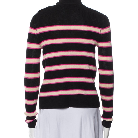 Étoile Isabel Marant Black Striped
Long Sleeve Sweater with Mock Neck Med /8 - Picture 4 of 6